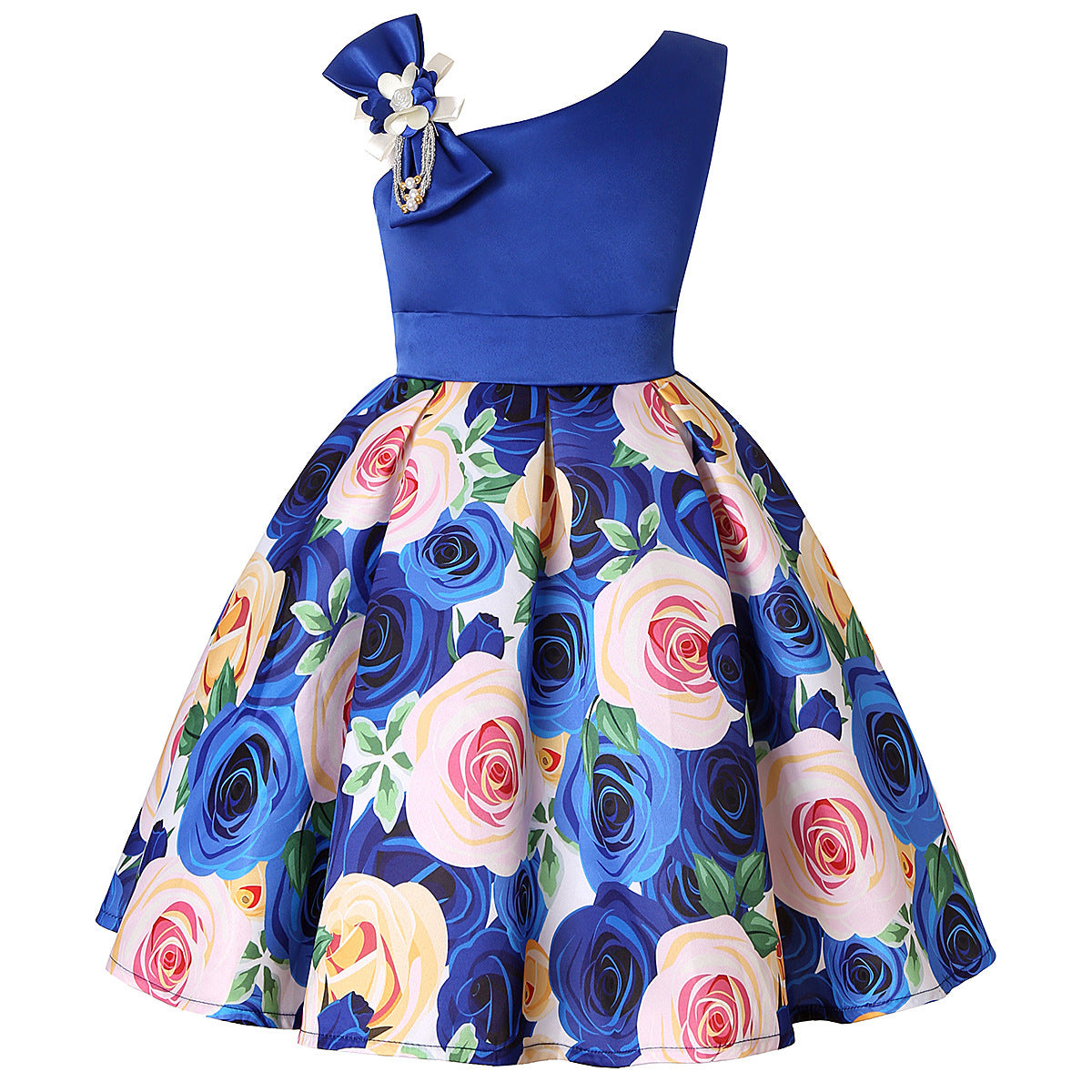Girl's Princess Style Digital Print Dress GlamzLife