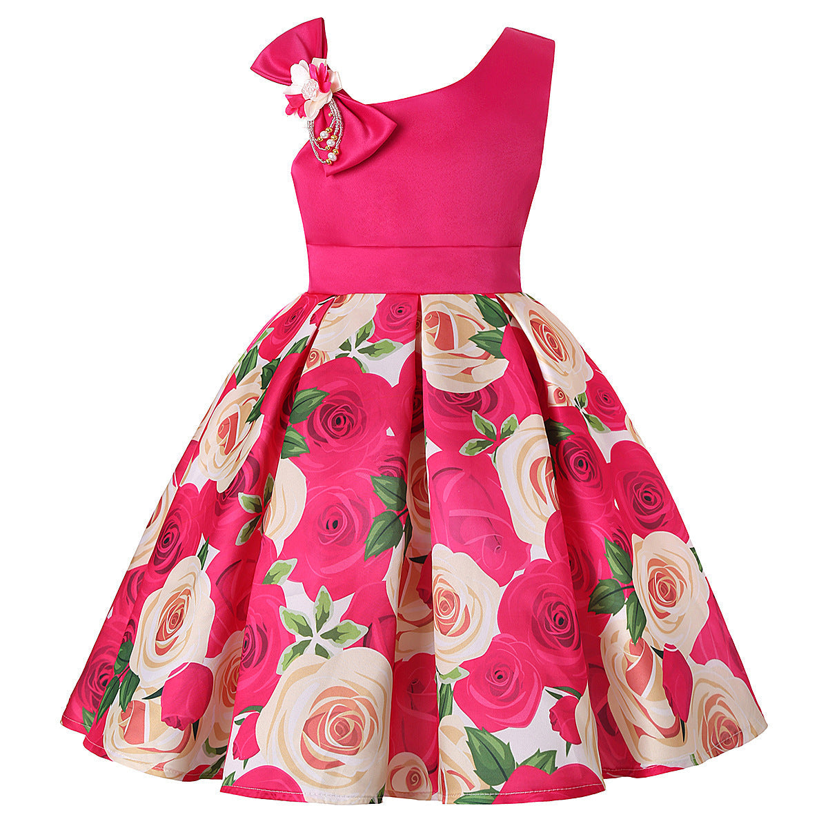 Girl's Princess Style Digital Print Dress GlamzLife