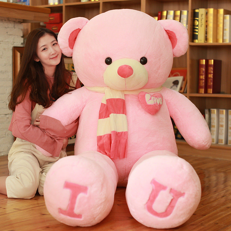 Heart Bear Pillow Plush Soft Toy GlamzLife