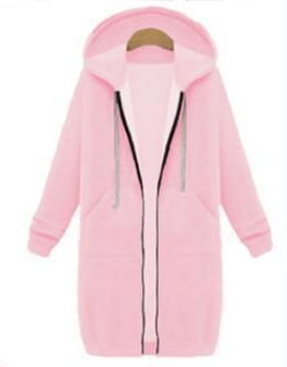 Hooded Long Sleeved Women's Jacket | Pink | GlamzLife