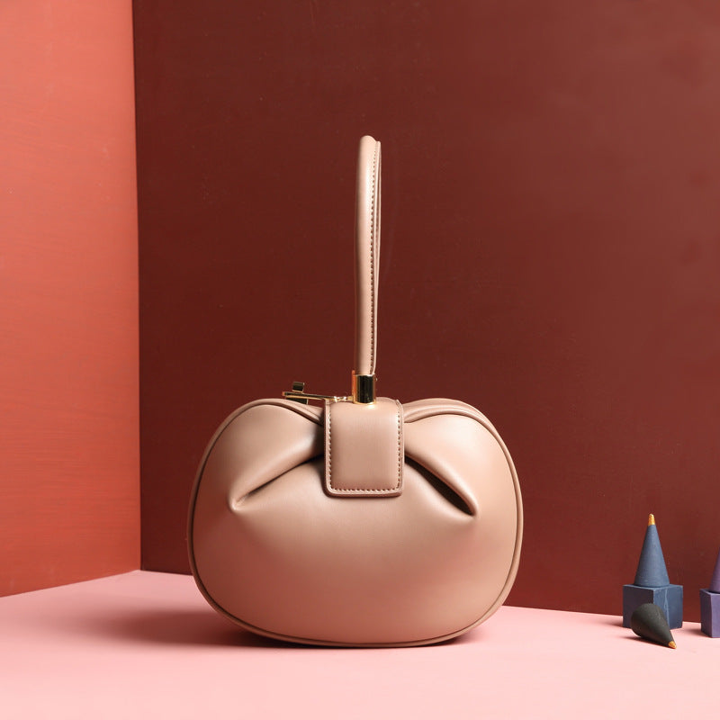 Leather Fashionable Dumpling Handbag GlamzLife