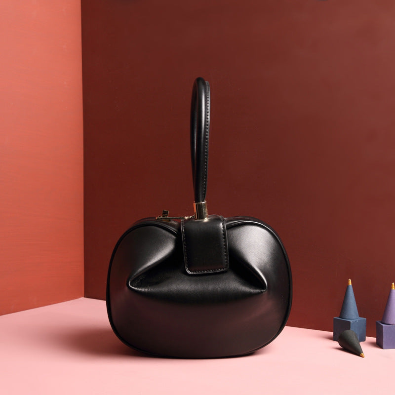 Leather Fashionable Dumpling Handbag GlamzLife