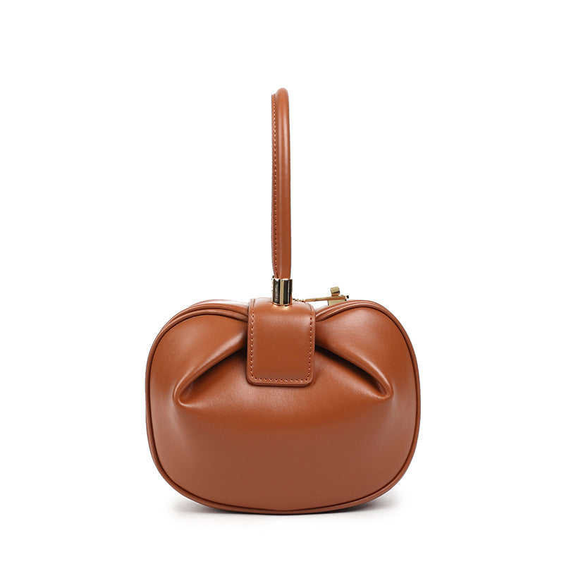 Leather Fashionable Dumpling Handbag GlamzLife