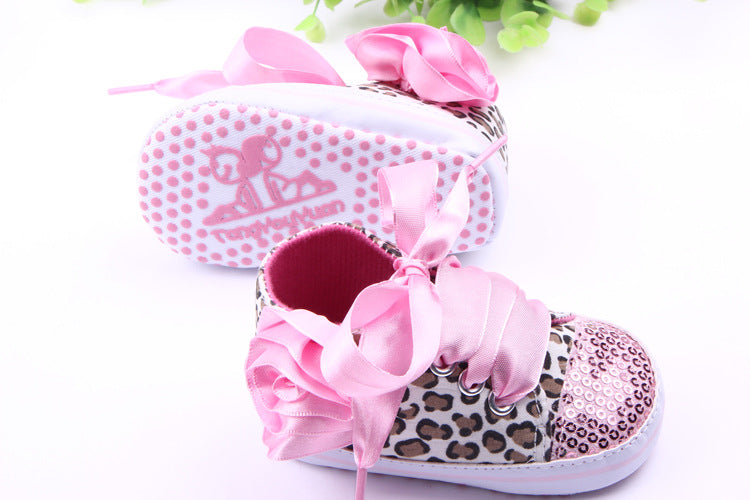 Leopard Print Sequin Sneakers GlamzLife