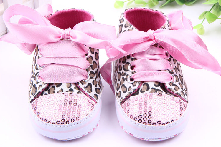 Leopard Print Sequin Sneakers | GlamzLife