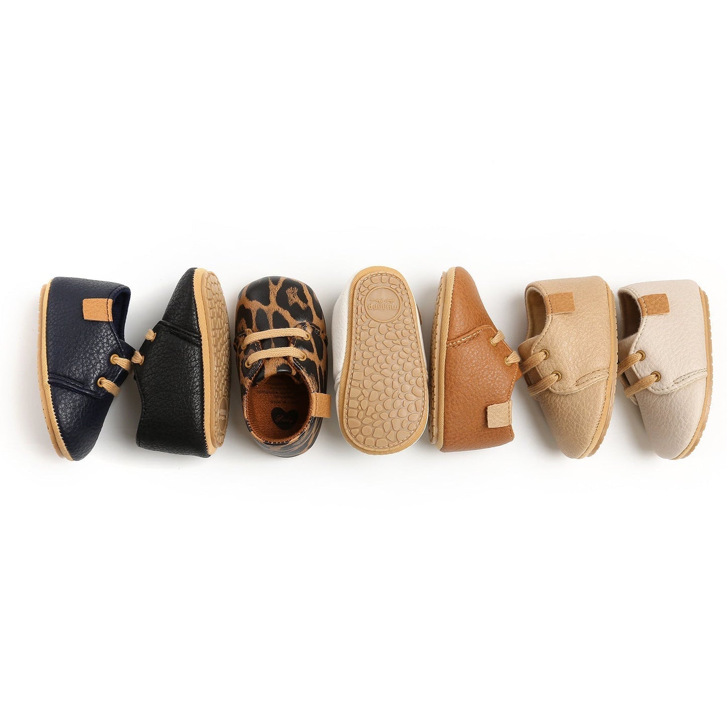Luxury Soft Leather Rubber Sole Toddler Shoes GlamzLife