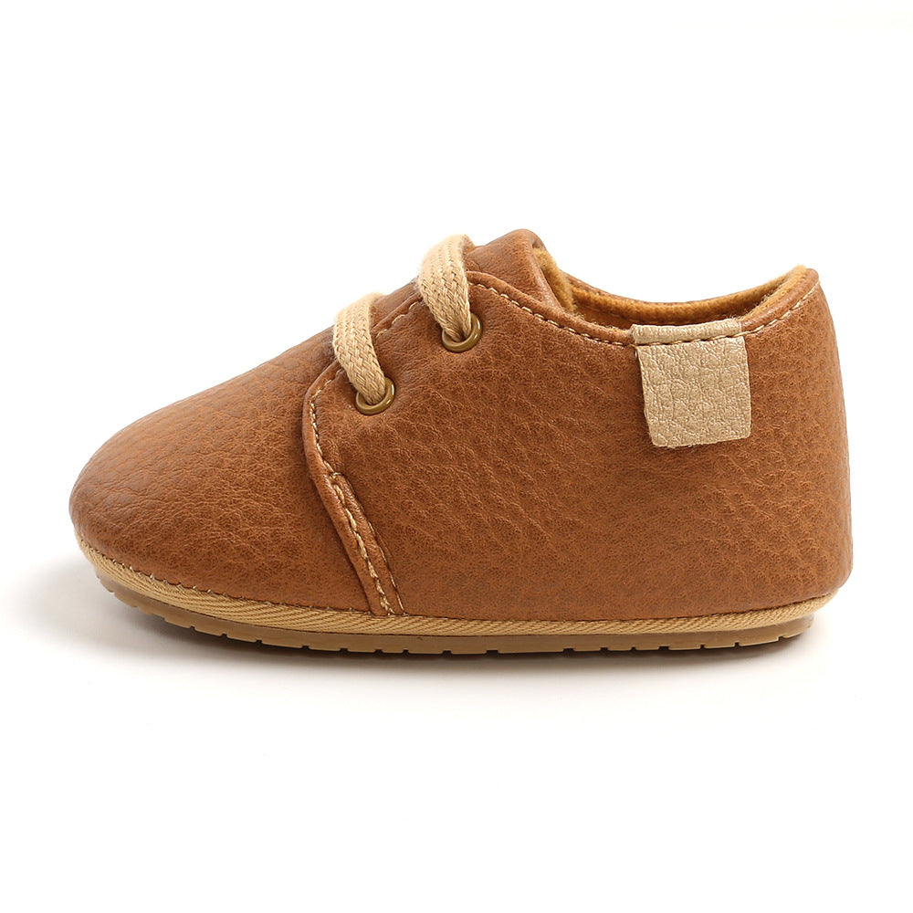 Luxury Soft Leather Rubber Sole Toddler Shoes GlamzLife