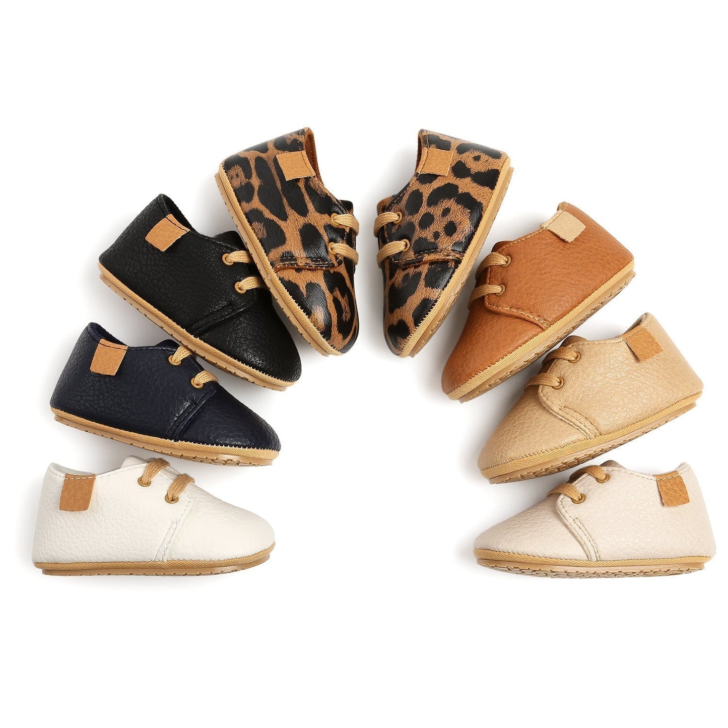 Luxury Soft Leather Rubber Sole Toddler Shoes GlamzLife