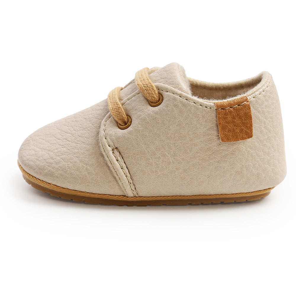 Luxury Soft Leather Rubber Sole Toddler Shoes GlamzLife