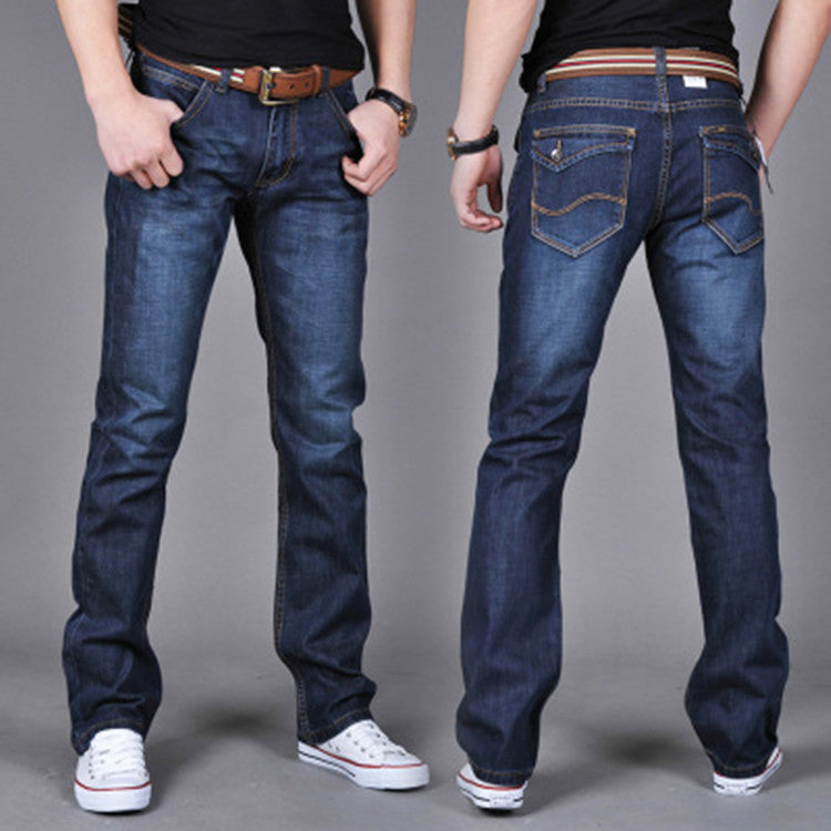 Men's Denim Trendy Straight-Leg Pants | GlamzLife