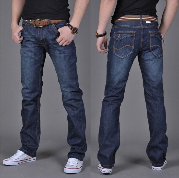 Men's Denim Trendy Straight-Leg Pants GlamzLife