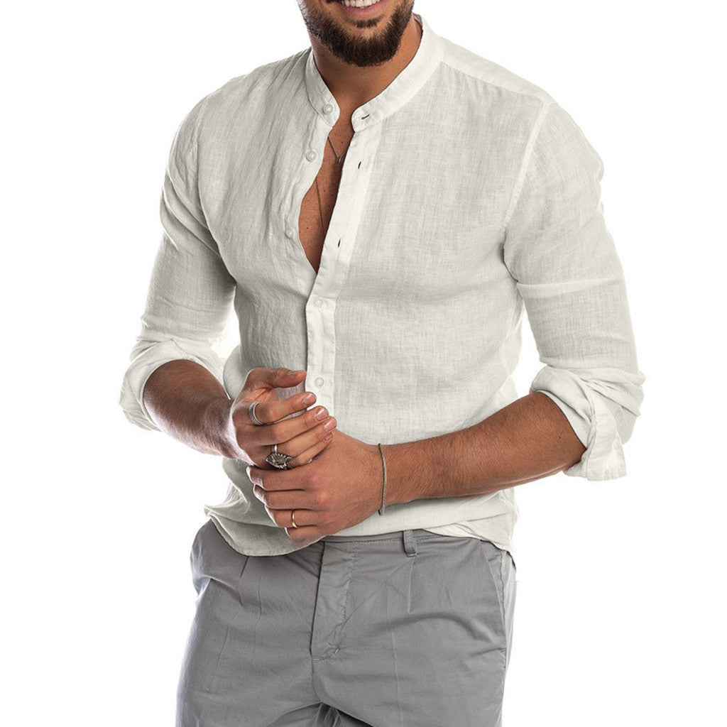 Men's Full Sleeves Solid Plain Shirt GlamzLife