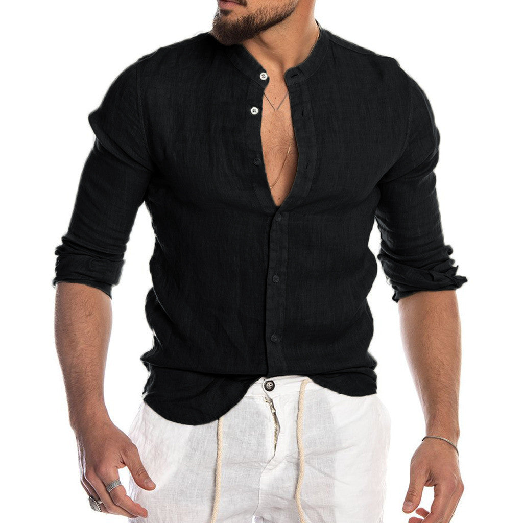 Men's Full Sleeves Solid Plain Shirt GlamzLife