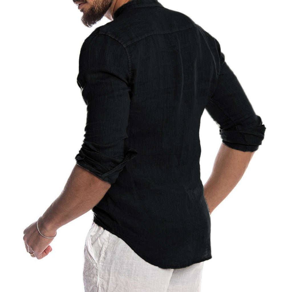 Men's Full Sleeves Solid Plain Shirt GlamzLife