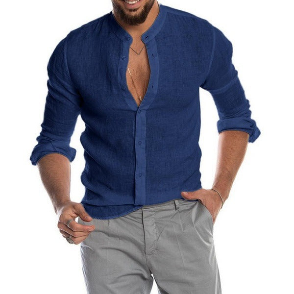 Men's Full Sleeves Solid Plain Shirt GlamzLife