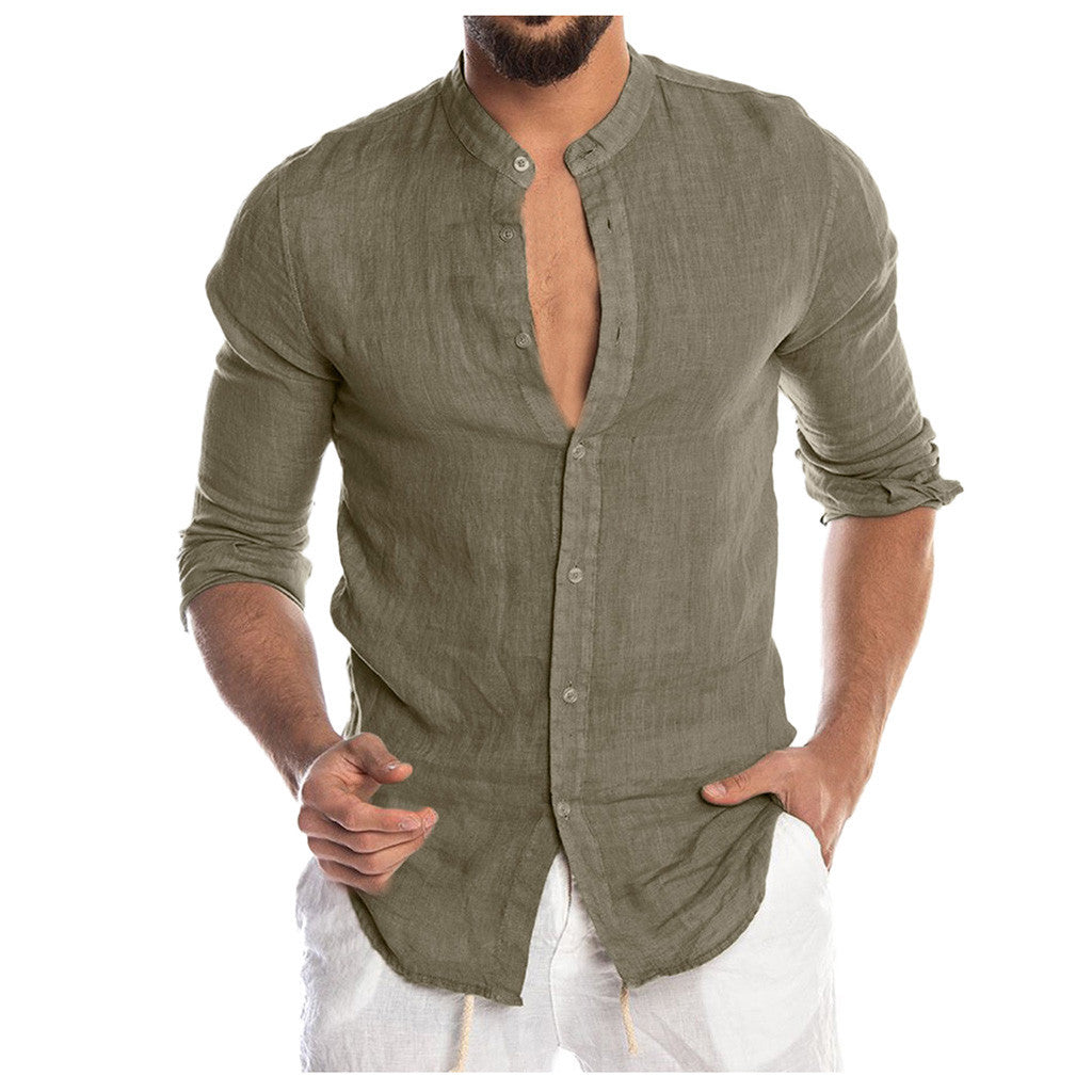 Men's Full Sleeves Solid Plain Shirt GlamzLife