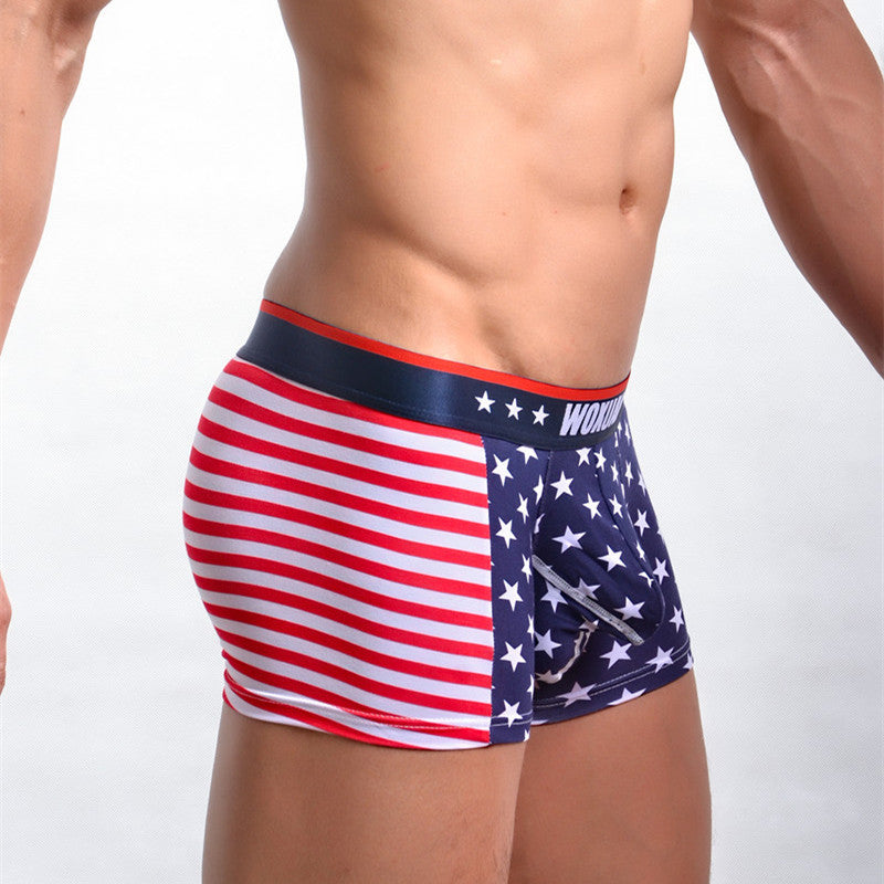 Men's Printed Ribbed Boxers GlamzLife