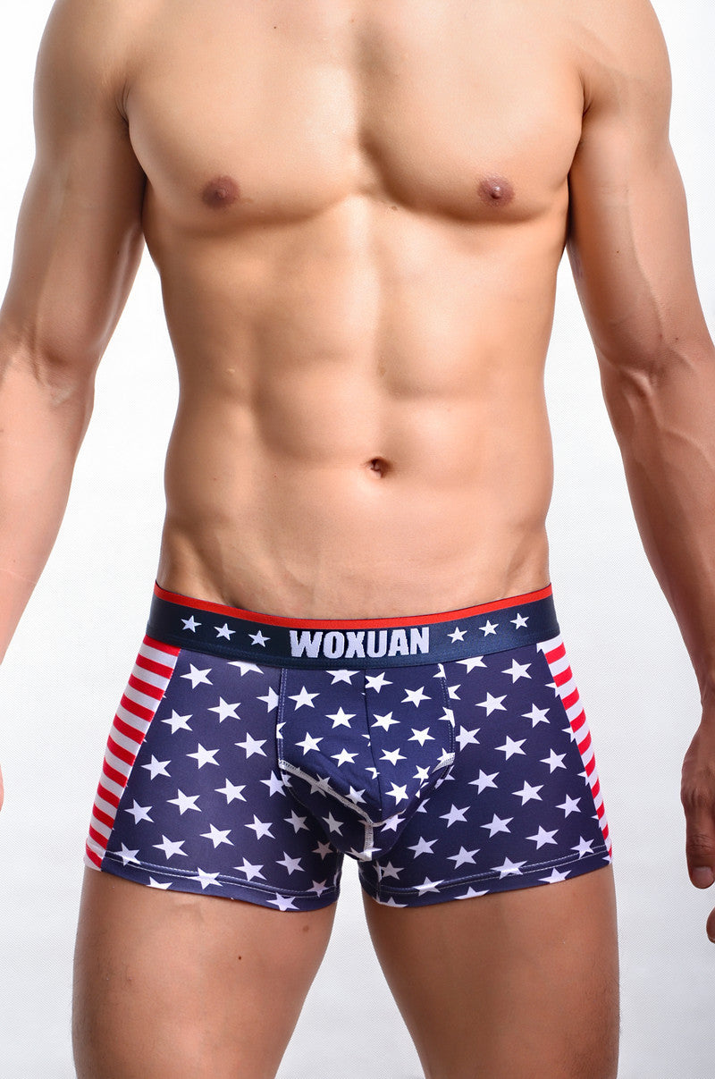 Men's Printed Ribbed Boxers GlamzLife