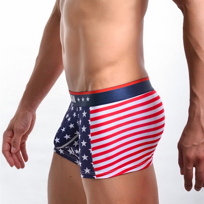 Men's Printed Ribbed Boxers GlamzLife