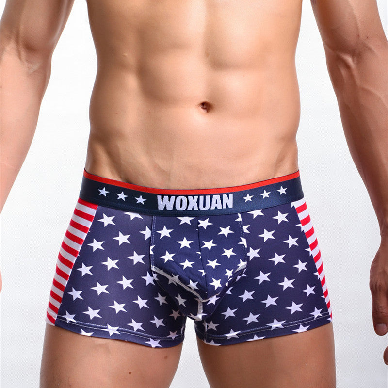 Men's Printed Ribbed Boxers GlamzLife