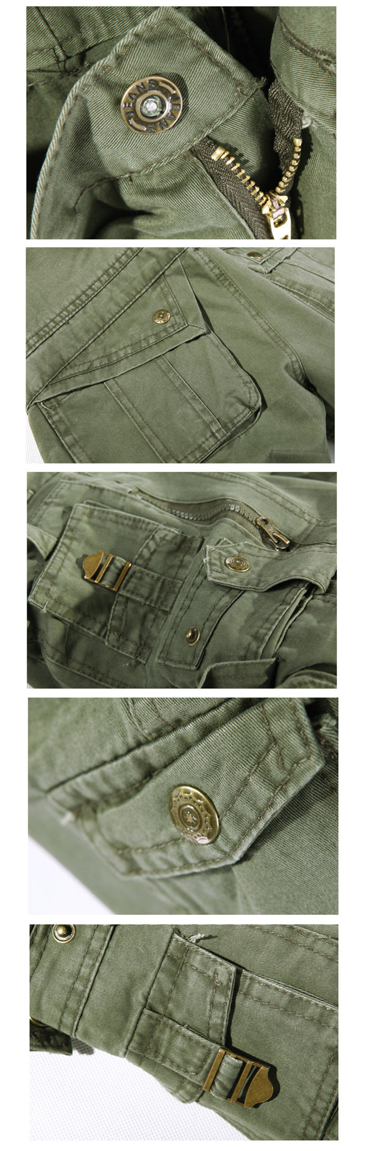 Men's Washed Multi-pocket Cargo Pants GlamzLife