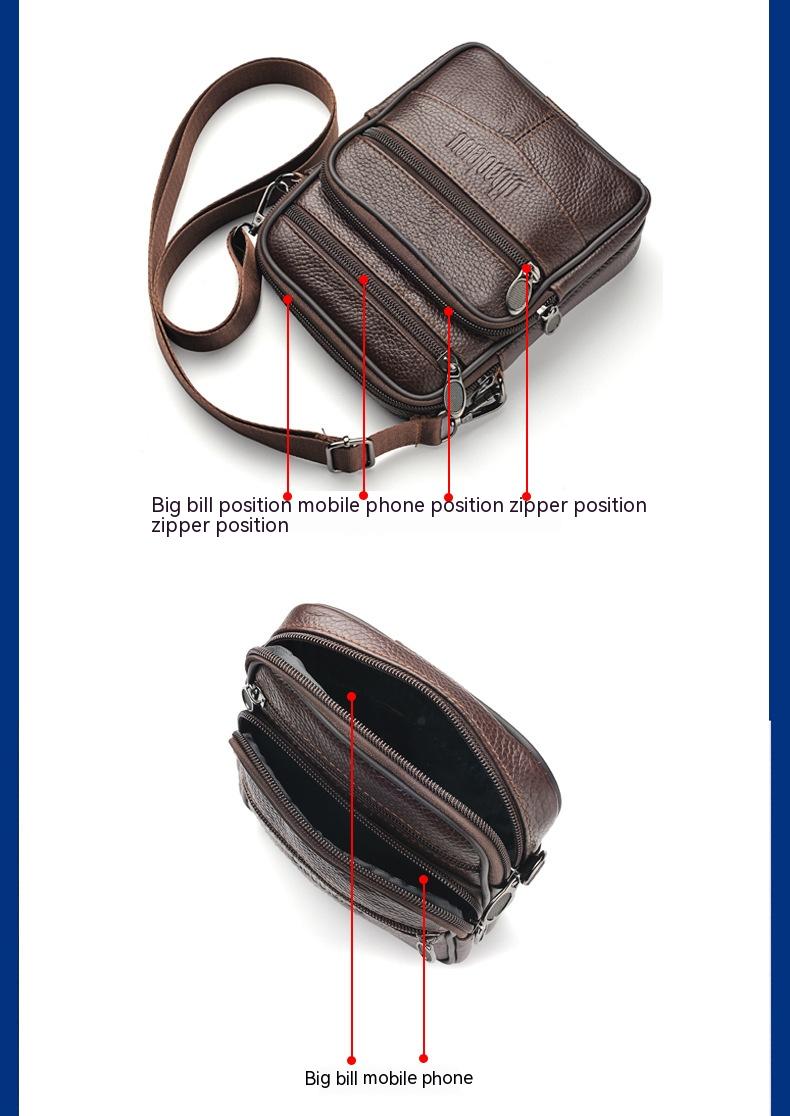 New Men's Waist Bag Multi-functional Shoulder Messenger Bag Can Wear Mobile Phone Belt Pouch GlamzLife