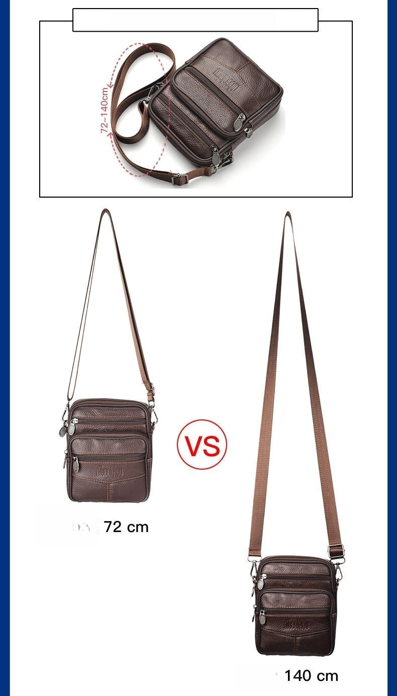 New Men's Waist Bag Multi-functional Shoulder Messenger Bag Can Wear Mobile Phone Belt Pouch | GlamzLife