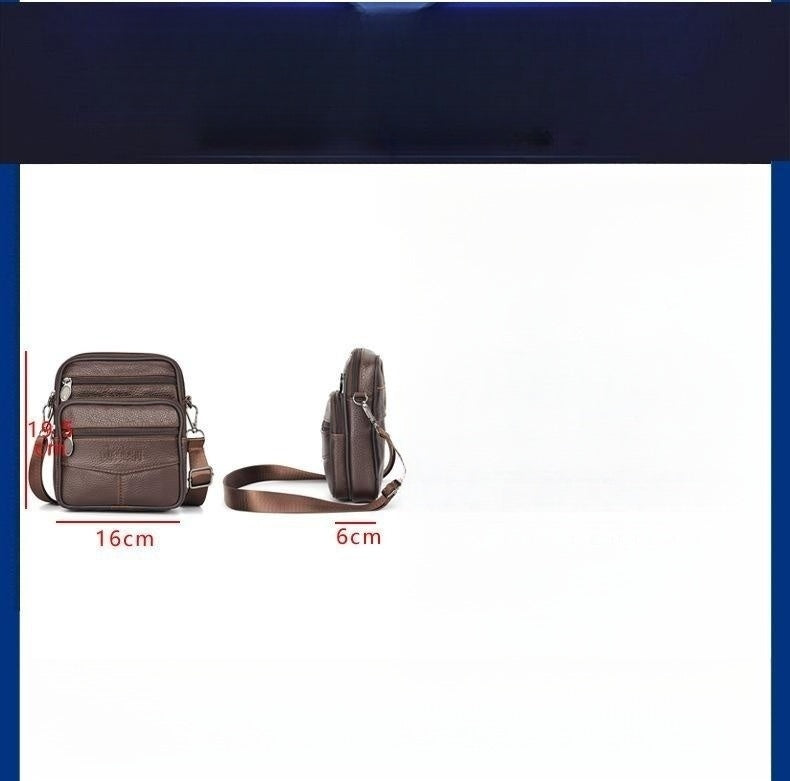 New Men's Waist Bag Multi-functional Shoulder Messenger Bag Can Wear Mobile Phone Belt Pouch GlamzLife