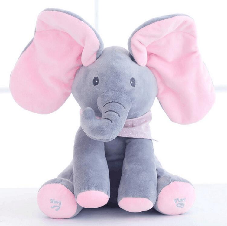 Peek-A-Boo Interactive Elephant Plush Toy | GlamzLife