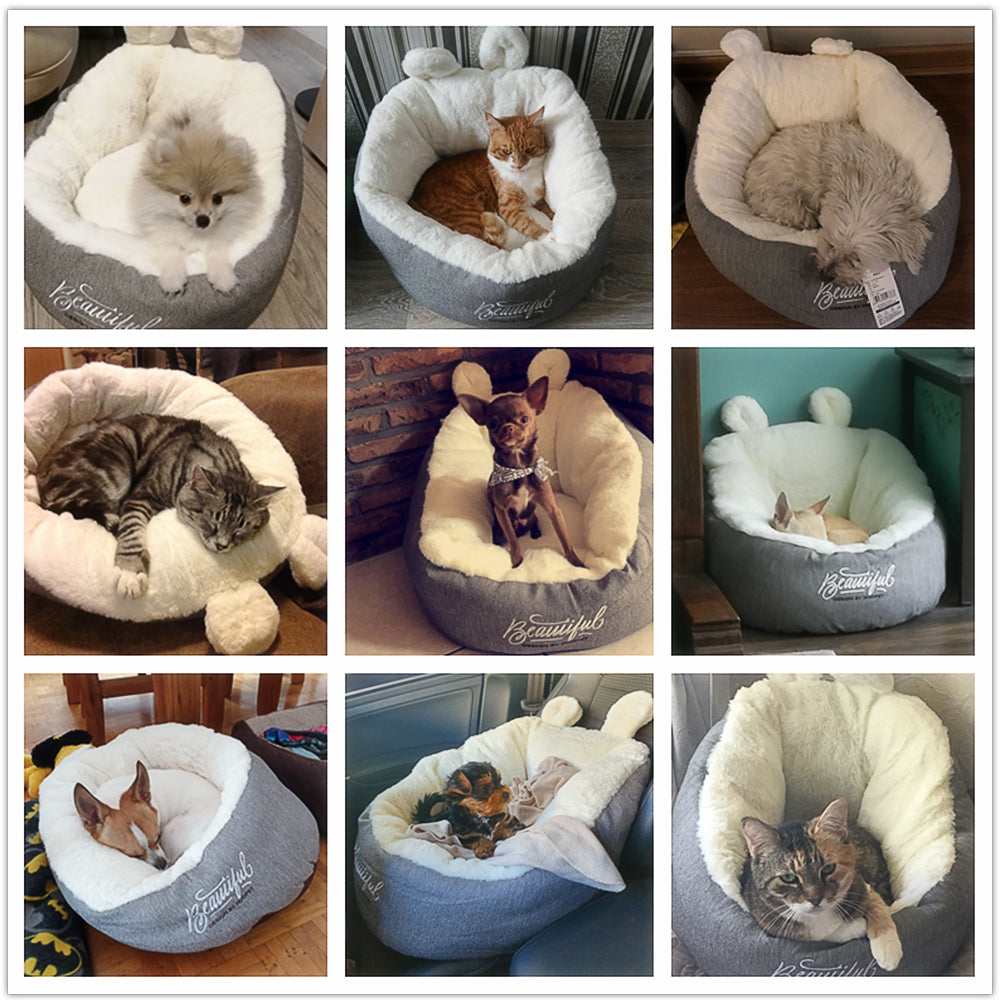 Pet Warming Soft Sleeping Cushion Puppy Kennel GlamzLife