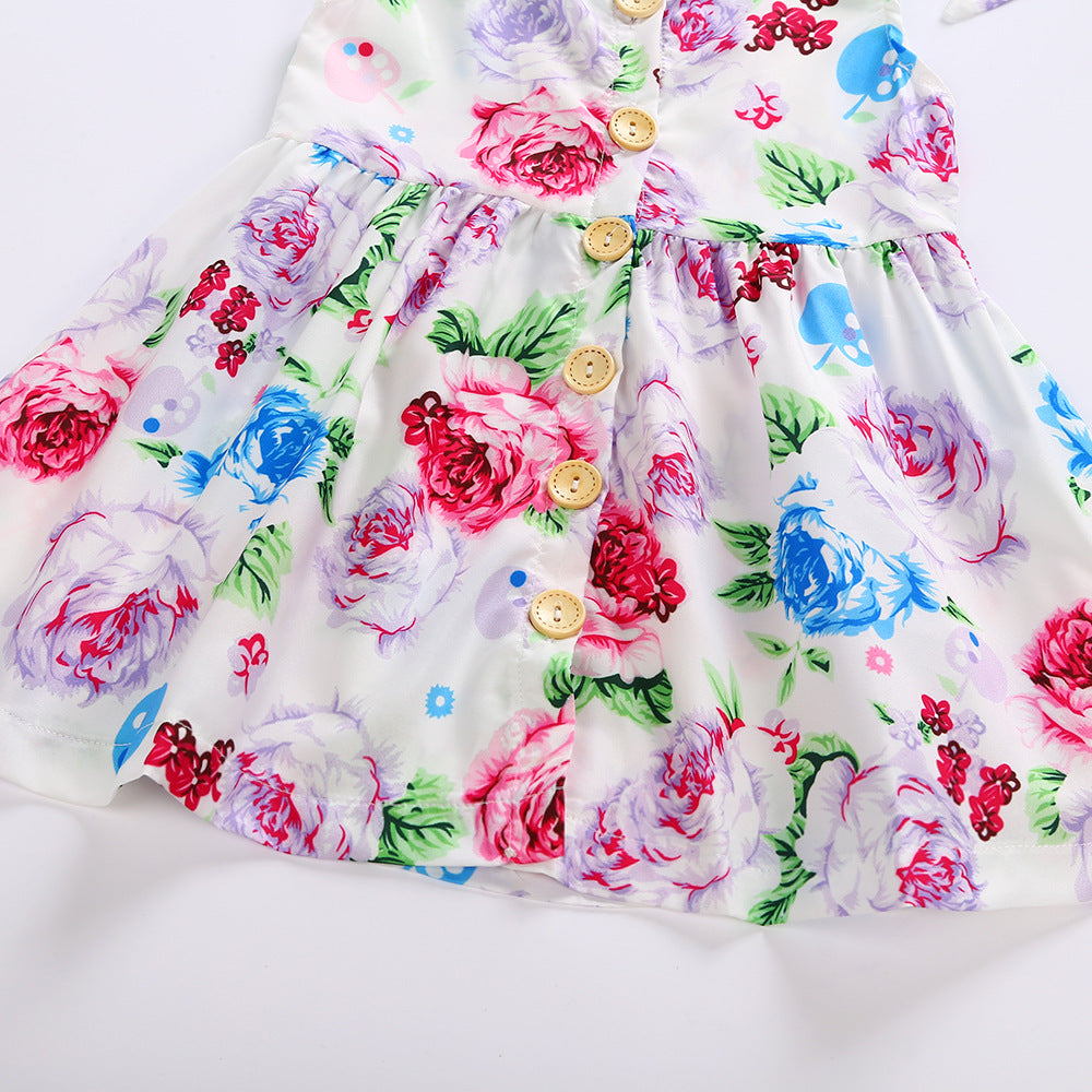 Princess Pattern Skirt Dress For Girl's | GlamzLife