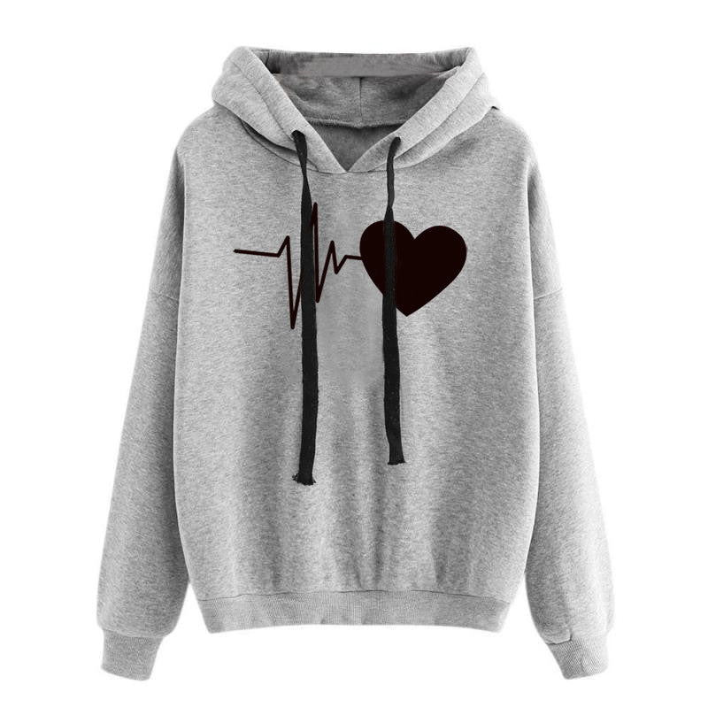 Printed Autumn Long Sleeve Hoodie GlamzLife
