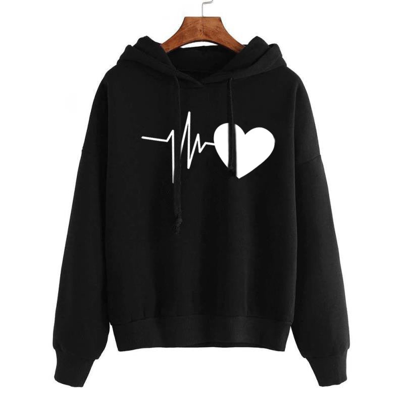 Printed Autumn Long Sleeve Hoodie GlamzLife
