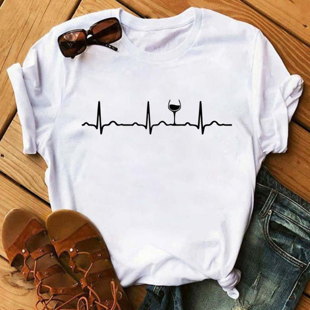 Round Neck Loose Fit Cropped T-shirt GlamzLife