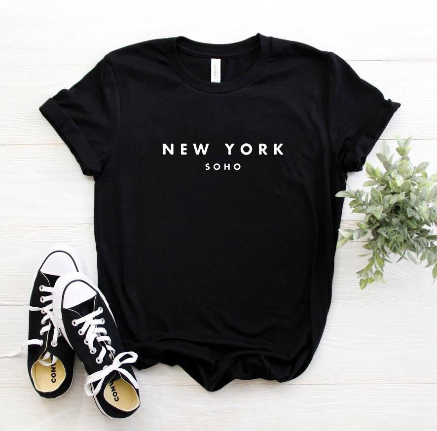 Simple Letter Printing Fashion Short-sleeved T-shirt | GlamzLife