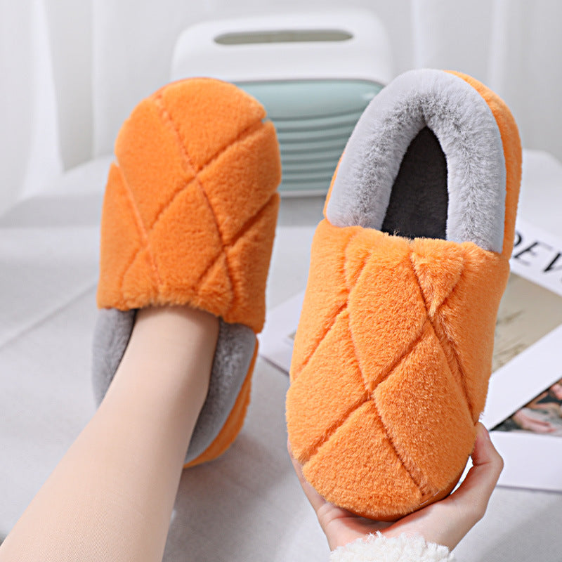 Simple Non-slip Woolen Floor Slippers With Soft Soles | GlamzLife