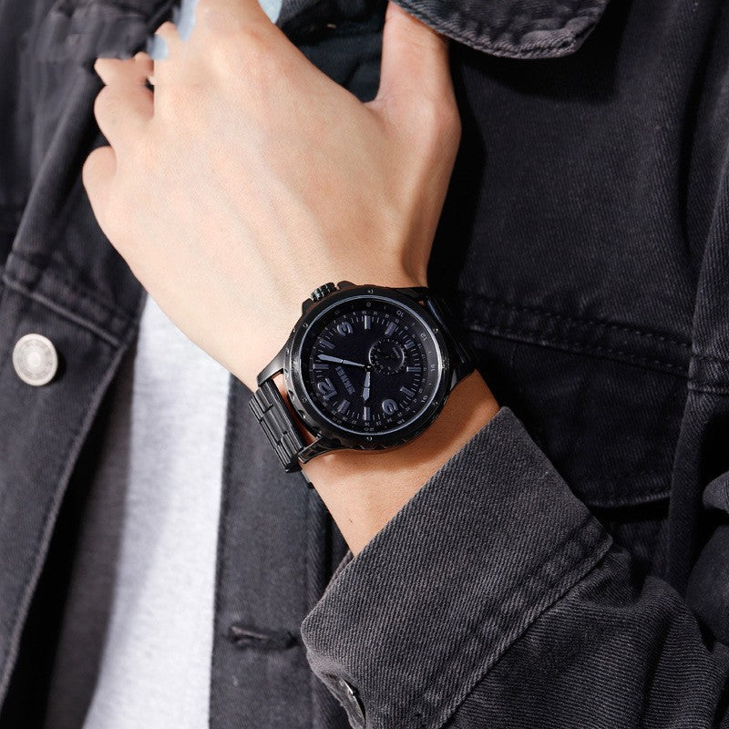 Steel Belt Quartz Men's Waterproof Watch GlamzLife