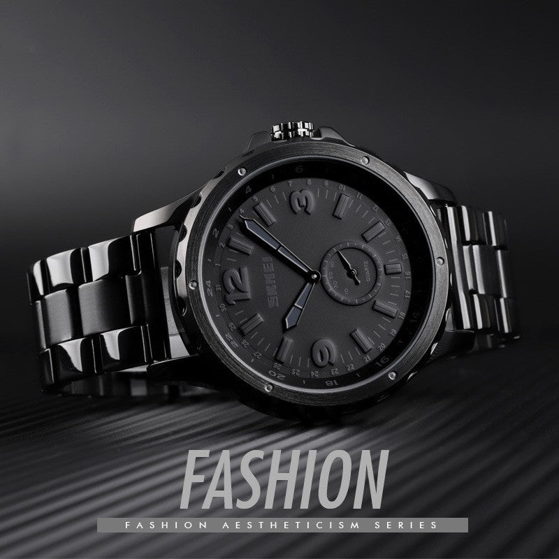 Steel Belt Quartz Men's Waterproof Watch GlamzLife