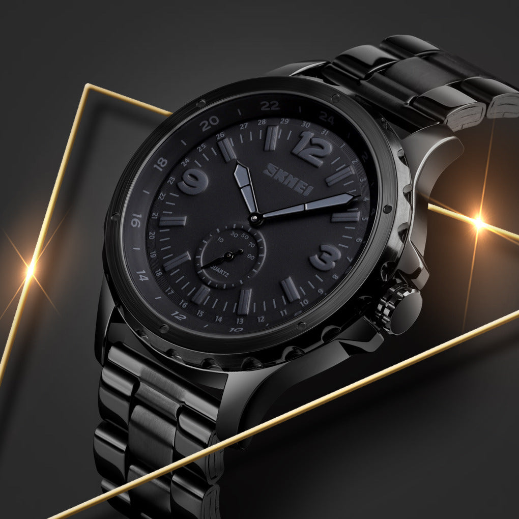 Steel Belt Quartz Men's Waterproof Watch GlamzLife