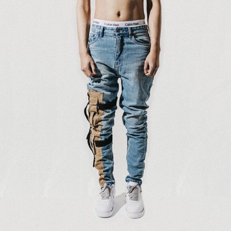Strachable Denim Washed Blue Jeans GlamzLife