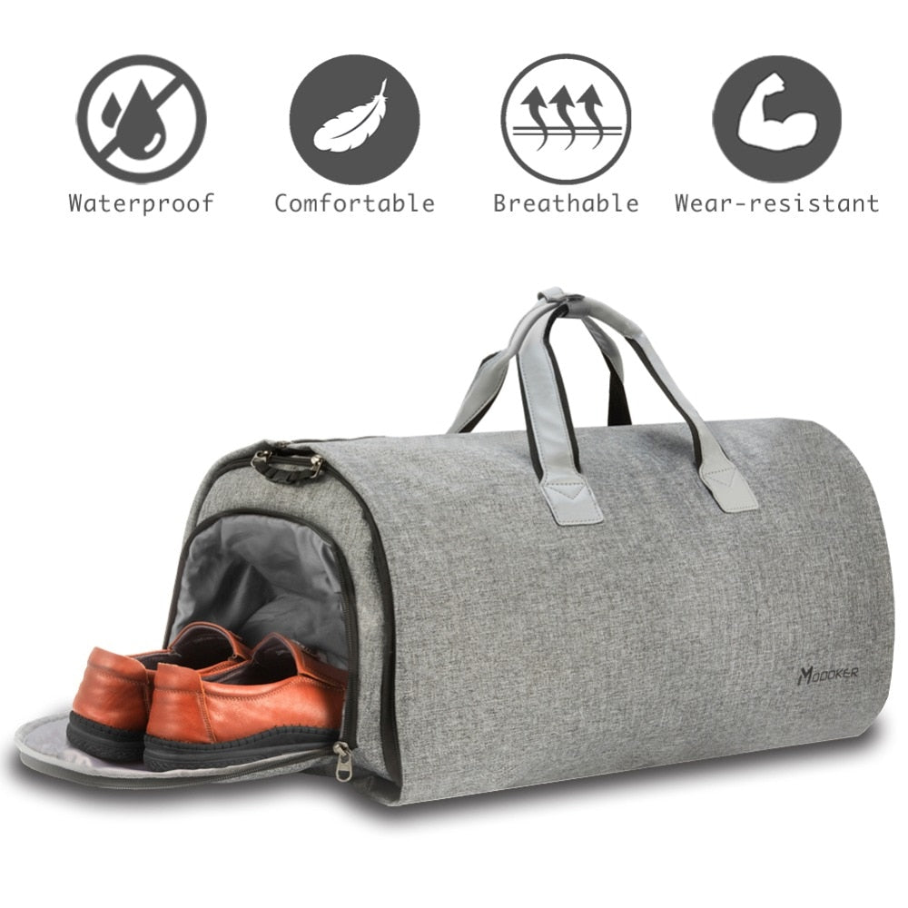 Travel Garment Bag with Shoulder Strap Duffel Bag Carry on Hanging Suitcase Clothing Business Bag Multiple Pockets GlamzLife