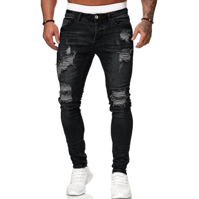 Trendy Ripped Men Jeans GlamzLife