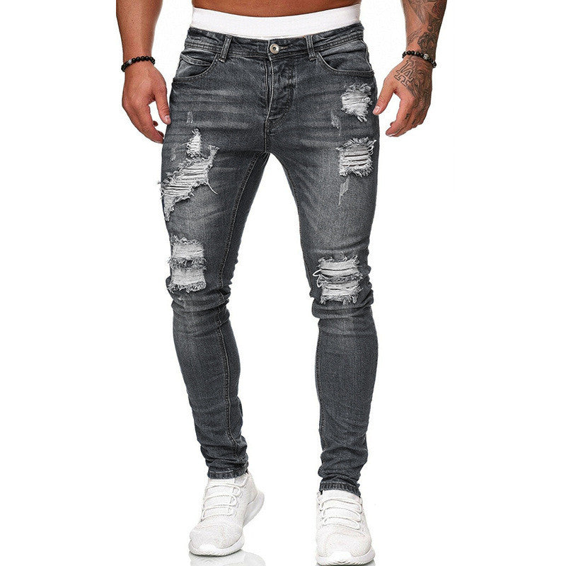 Trendy Ripped Men Jeans GlamzLife