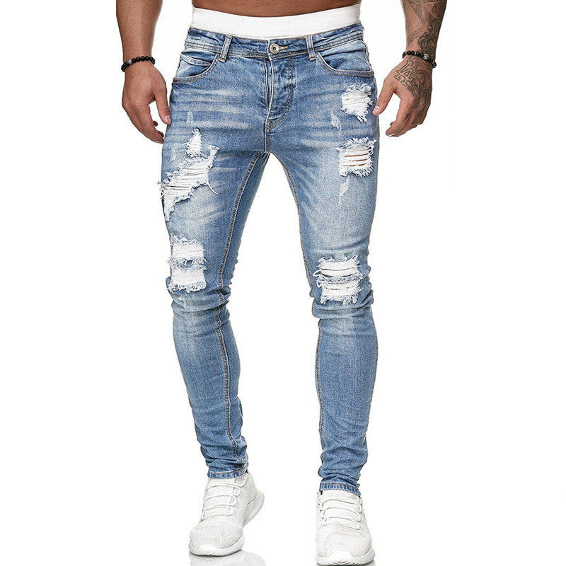 Trendy Ripped Men Jeans GlamzLife