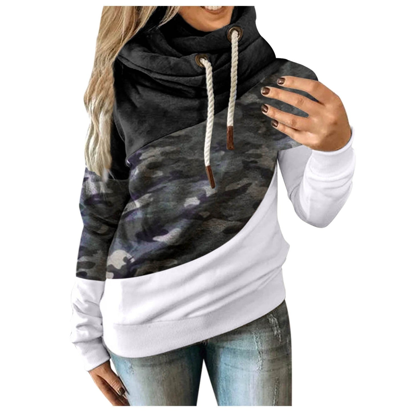 Trendy Women's Camouflage Sweatshirt GlamzLife