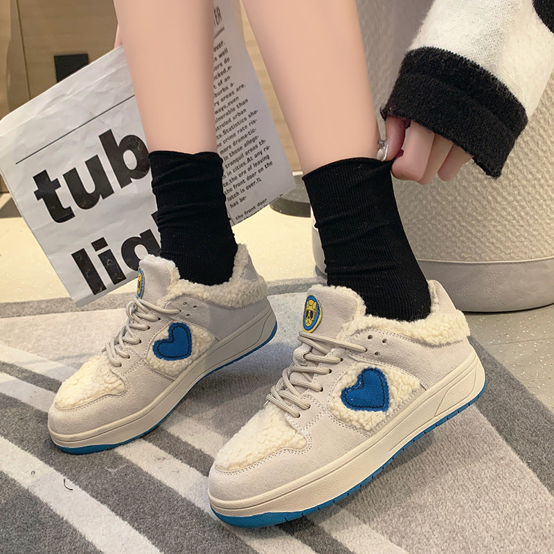 Women's Thick-soled Lace Sneakers GlamzLife