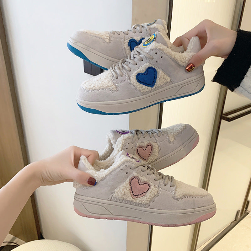Women's Thick-soled Lace Sneakers GlamzLife