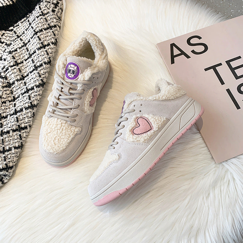 Women's Thick-soled Lace Sneakers GlamzLife