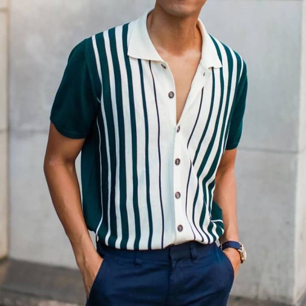 Men's Casual Short-sleeved Polo Shirt | GlamzLife