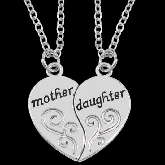 Mother And Daughter Two-part Love Necklace | GlamzLife